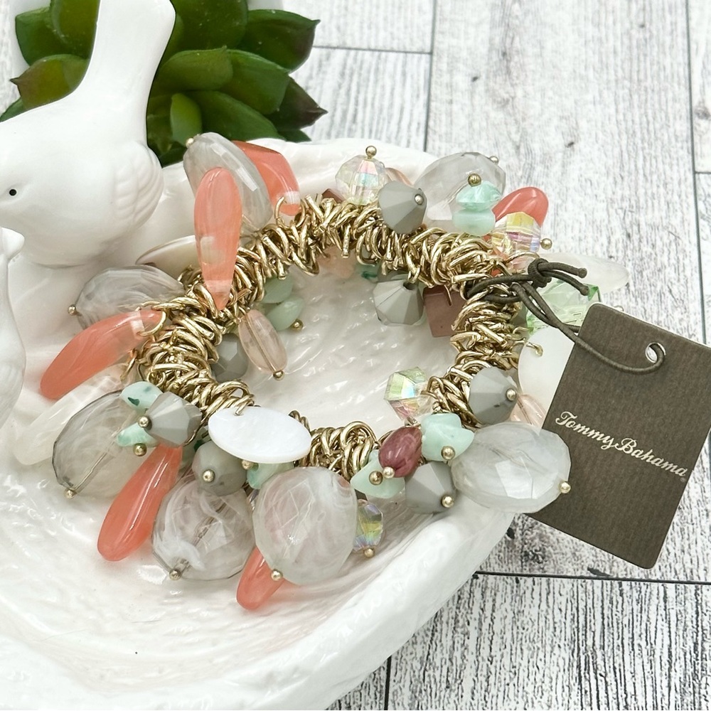 Tommy Bahama Cluster Bead Dangle Stretch Bracelet